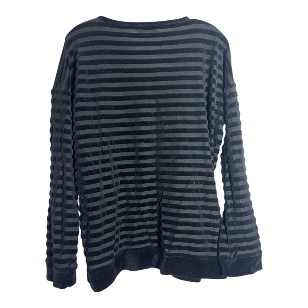Sonya Rykiel - Elegant Black Striped Women's shirt- Button Accents - Size XL - Picture 5 of 6